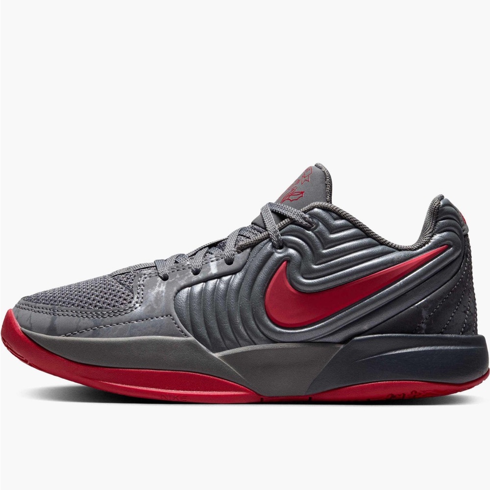 Nike Ja 2 Basketball Gray Sneakers with Red Highlights 4